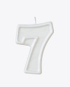 Number 7 Candle Mockup In Object Mockups On Yellow Images Object Mockups