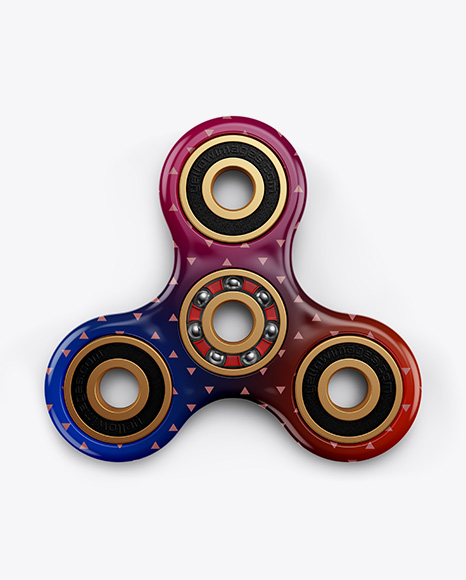 Download Fidget Tri-Spinner Mockup - Top View in Object Mockups on ...