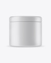 Matte Cosmetic Jar Mockup in Packaging Mockups on Yellow Images Object