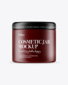 Matte Cosmetic Jar Mockup in Packaging Mockups on Yellow Images Object