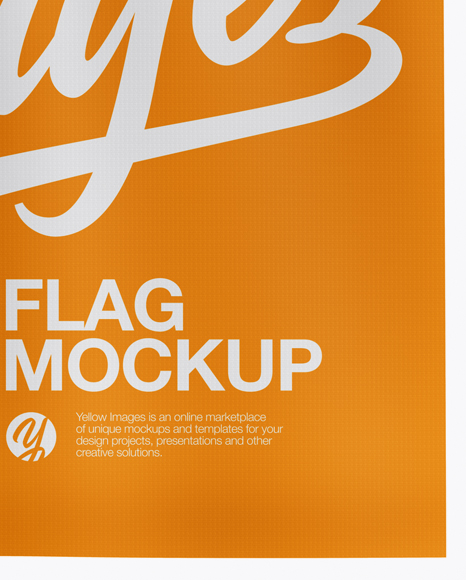 Download Square Flag Mockup Front View In Object Mockups On Yellow Images Object Mockups PSD Mockup Templates