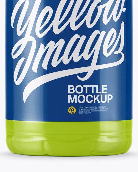 Glossy Plastic Dairy Bottle Mockup PSD #1