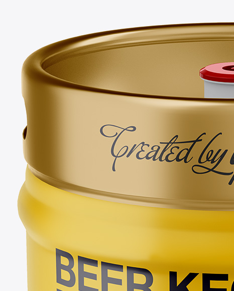 Download 30l Matte Beer Keg Mockup Front View In Barrel Mockups On Yellow Images Object Mockups