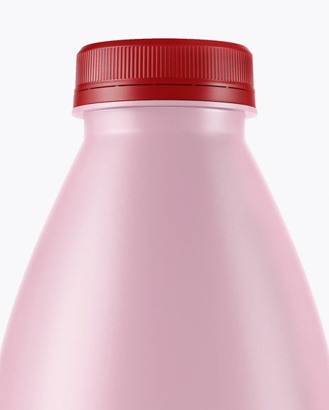 Matte Plastic Dairy Bottle Mockup PSD #2