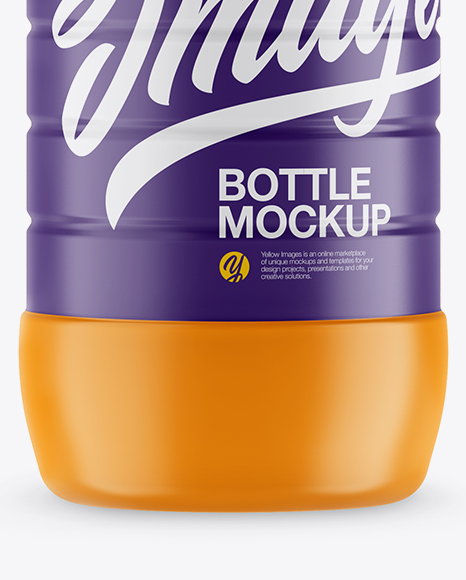 Matte PET Bottle Mockup PSD #2