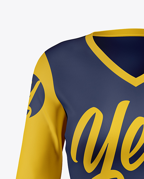 Download Women S Baseball T Shirt With Long Sleeves Mockup Front View In Apparel Mockups On Yellow Images Object Mockups