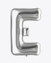 Letter E Foil Balloon Mockup