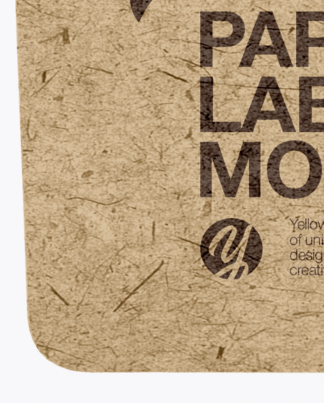 Paper Label With Rope Mockup PSD #5