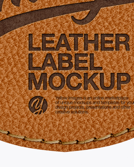 Download Leather Label With Rope Mockup In Object Mockups On Yellow Images Object Mockups PSD Mockup Templates