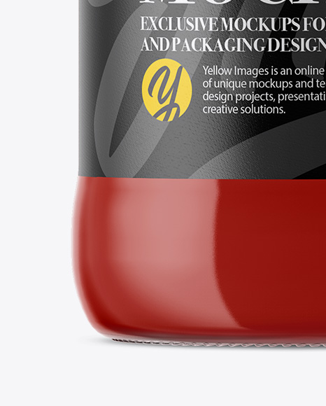 Download Clear Glass Bottle Tomato Juice Psd Mockup Yellowimages