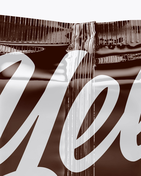 Glossy Snack Bar Mockup   Back View PSD #2