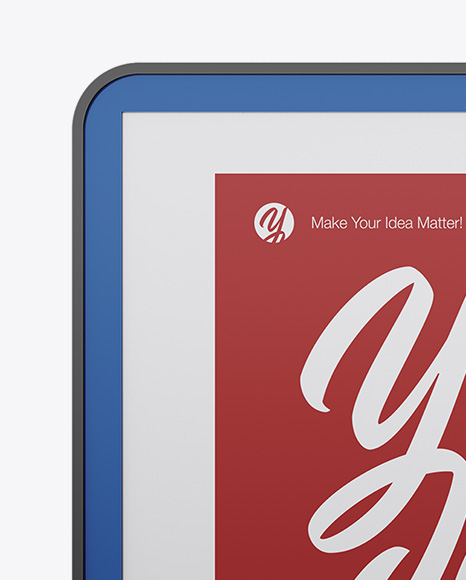 City Light Poster W  Glossy Frame   Front View PSD #2