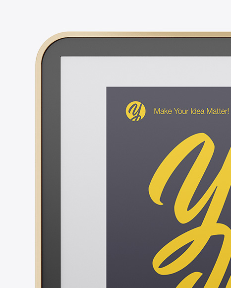 City Light Poster W  Metallic Frame   Front View PSD #2