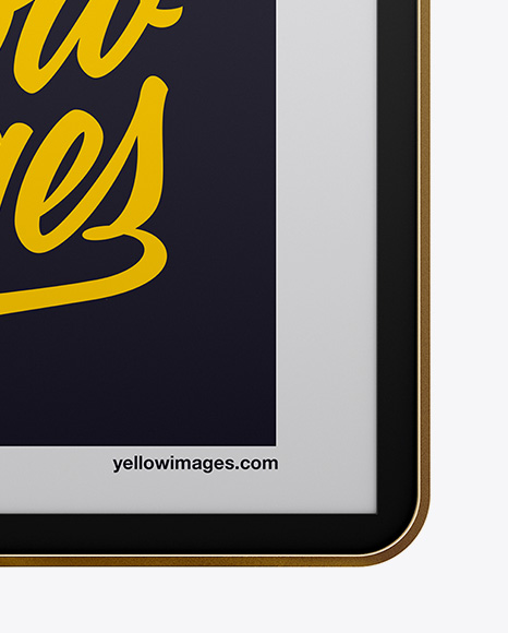 City Light Poster W  Metallic Frame   Front View PSD #1