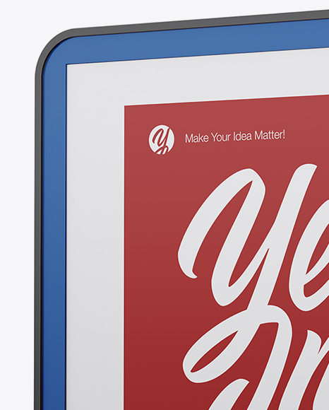 City Light Poster W  Glossy Frame   Half Side View PSD #2