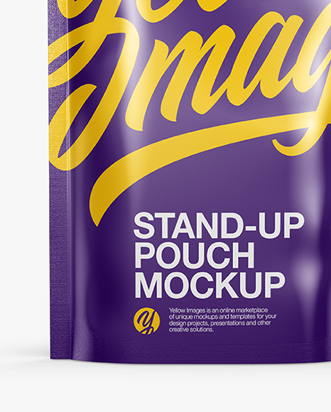 Glossy Stand up Pouch Mockup PSD #1