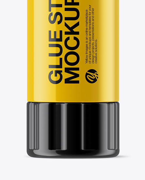 Download Glossy Glue Stick Mockup In Tube Mockups On Yellow Images Object Mockups