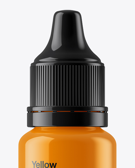 Glossy Dropper Bottle Mockup PSD #2