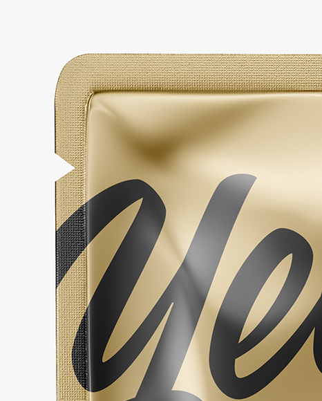 Metallic Stand up Pouch Mockup PSD #2
