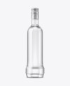 Download Clear Glass Vodka Bottle Mockup in Bottle Mockups on Yellow Images Object Mockups