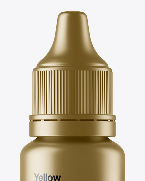 Metallic Dropper Bottle Mockup PSD #2