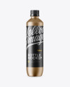 Download 500ml Metallic PET Bottle Mockup in Bottle Mockups on Yellow Images Object Mockups