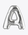 Letter A Foil Balloon Mockup