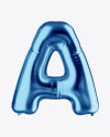 Letter A Foil Balloon Mockup