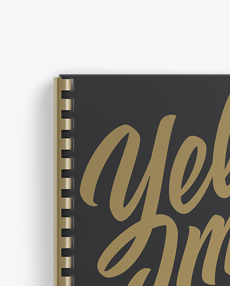 Notebook With Ring Binger Mockup   Top View PSD #2