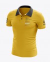 Download Men's Polo Mockup - Half Side View in Apparel Mockups on ...