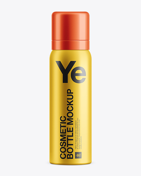 Tubular Cosmetic Bottle Mockup