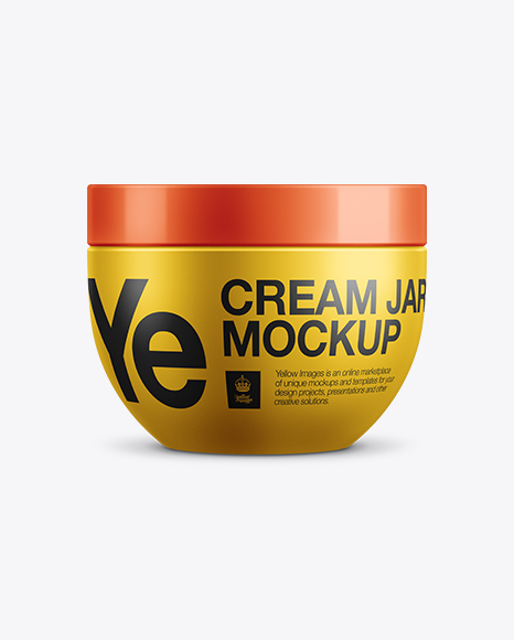 Hair Mask Plastic Jar Mockup PSD #2