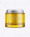 Body Cream Jar Mock-up on Yellow Images Object Mockups