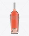 75cl Aleka Flint Glass Bottle W/ Rose Wine Mockup