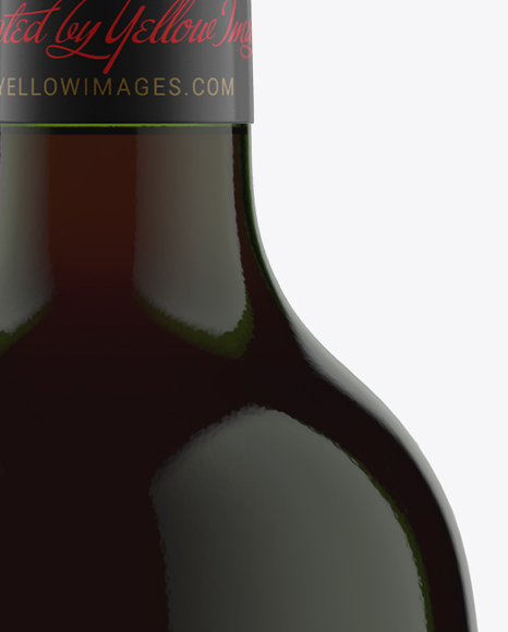 75cl Aleka Emerald Green Bottle W Red Wine Mockup In Bottle Mockups On Yellow Images Object Mockups