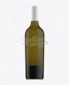 75cl Aleka Antique Green Bottle W/ White Wine Mockup on Yellow Images