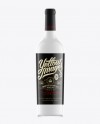 75cl Aleka Antique Green Bottle W/ White Wine Mockup