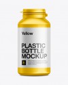 Download Protein Plastic Bottle Mockup in Bottle Mockups on Yellow ...