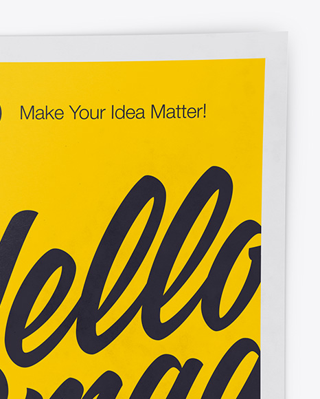 Download A3 Paper Mockup in Stationery Mockups on Yellow Images ...