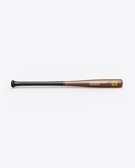 Wooden Baseball Bat Mockup PSD #2