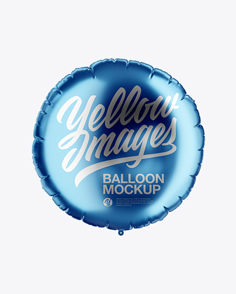 Download Round Foil Balloon Mockup in Object Mockups on Yellow Images Object Mockups