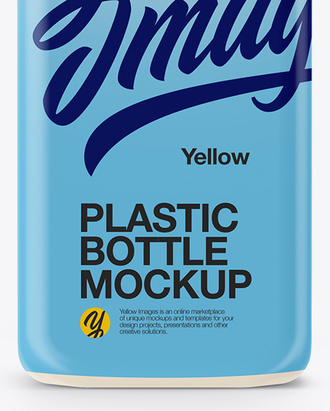 Plastic Matte Bottle Mockup PSD #1