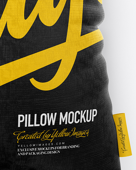 Download Rectangle Pillow Mockup In Object Mockups On Yellow Images Object Mockups PSD Mockup Templates