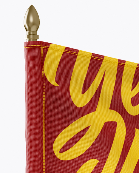 Flag Mockup   Front View PSD #2
