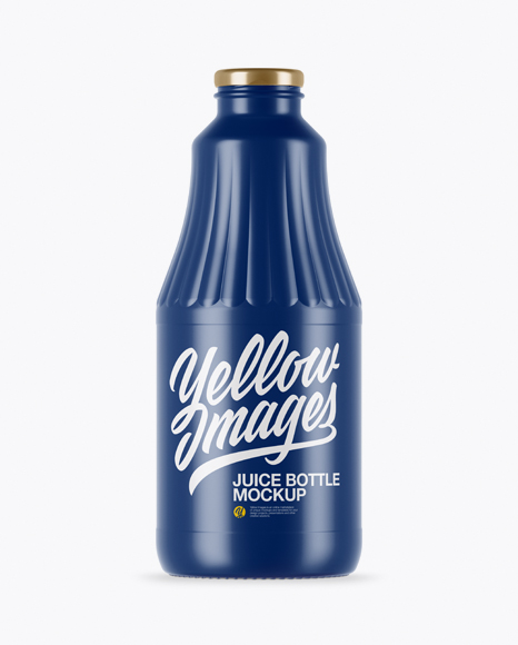 Glossy Juice Bottle Mockup PSD #2