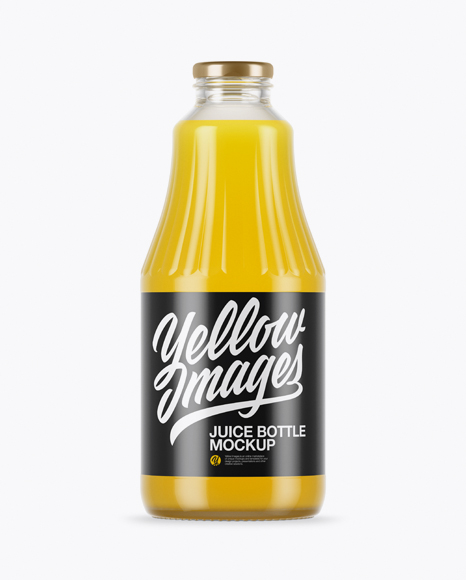 Download Clear Glass Orange Juice Bottle Mockup In Bottle Mockups On Yellow Images Object Mockups PSD Mockup Templates