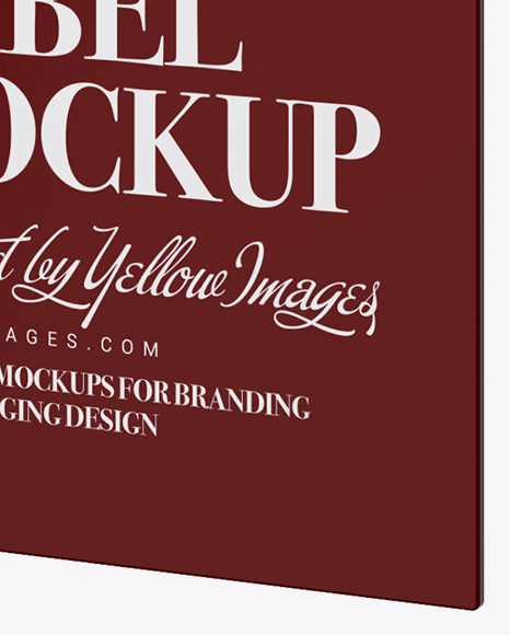 Paper Label With Rope Mockup   Half Side View PSD #1