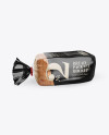 Download Glossy Transparent Bread Package With Clip Mockup - Half Side View (High-Angle Shot) in ...