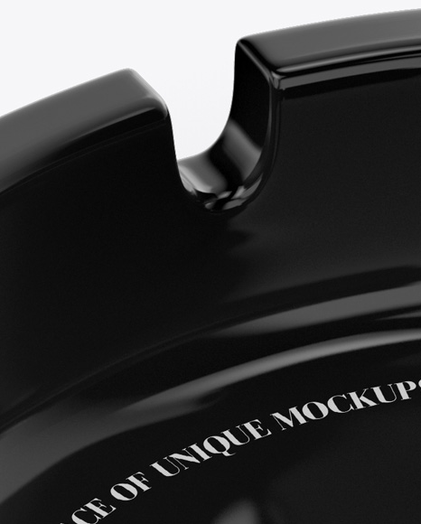 Glossy Ashtray Mockup   Half Side View (High Angle) PSD #3