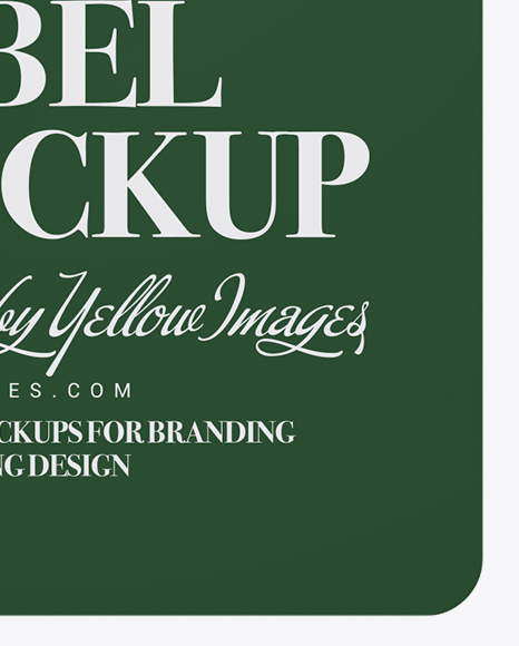 Paper Label W  Round Corners   Rope Mockup PSD #1